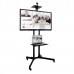 Q1028B: Versatile and Compact Mobile TV Cart with AV and Camera shelf included